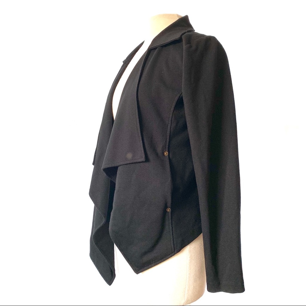 Draped Lapel Asymmetrical Jacket - image 7
